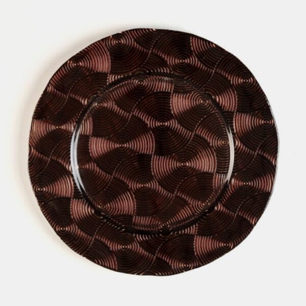 Wholesale glass charger plate PZ-033 product photo